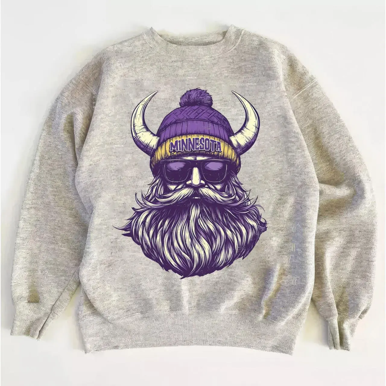 Vikings Vintage Football Sweatshirt, Retro Crewneck Fan Gift Apparel Shirt