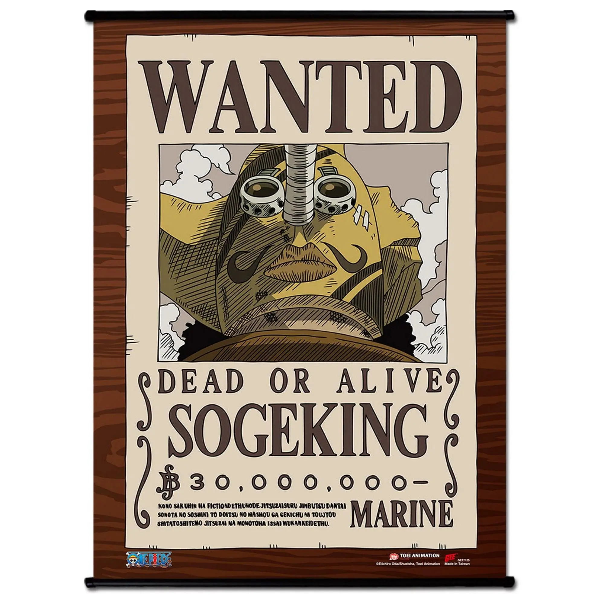 One Piece - Wanted Posters Sogeking Wall Scroll