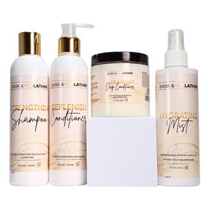Bask and Lather Wash Day Bundle hair loss -  Shampoo Conditioner Rosemary