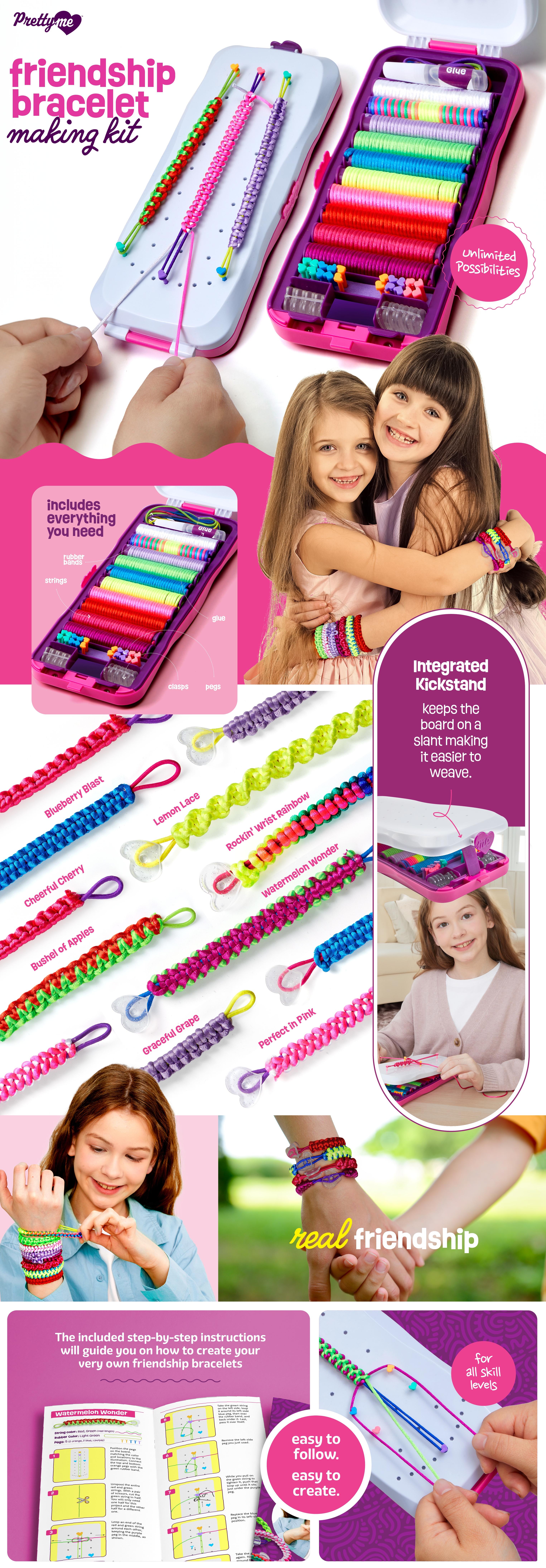 Friendship Bracelet Making Kit for Girls - Crafts for Girl - String Bracelets Maker - Gifts for 8-12 Year Old Kid - Birthday Gift Ideas Friendship Bracelet Making Kit for Girls - Crafts for Girl - String Bracelets Maker - Gifts for 8-12 Year Old Kid - Birthday Gift Ideas