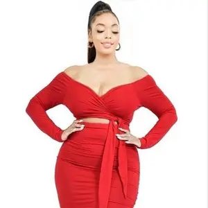 Criss Cross Wrap with Waist Tie Dress