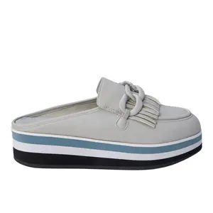 COCONUTS by Matisse Womens Maren Platform Mule Loafers Casual - Grey