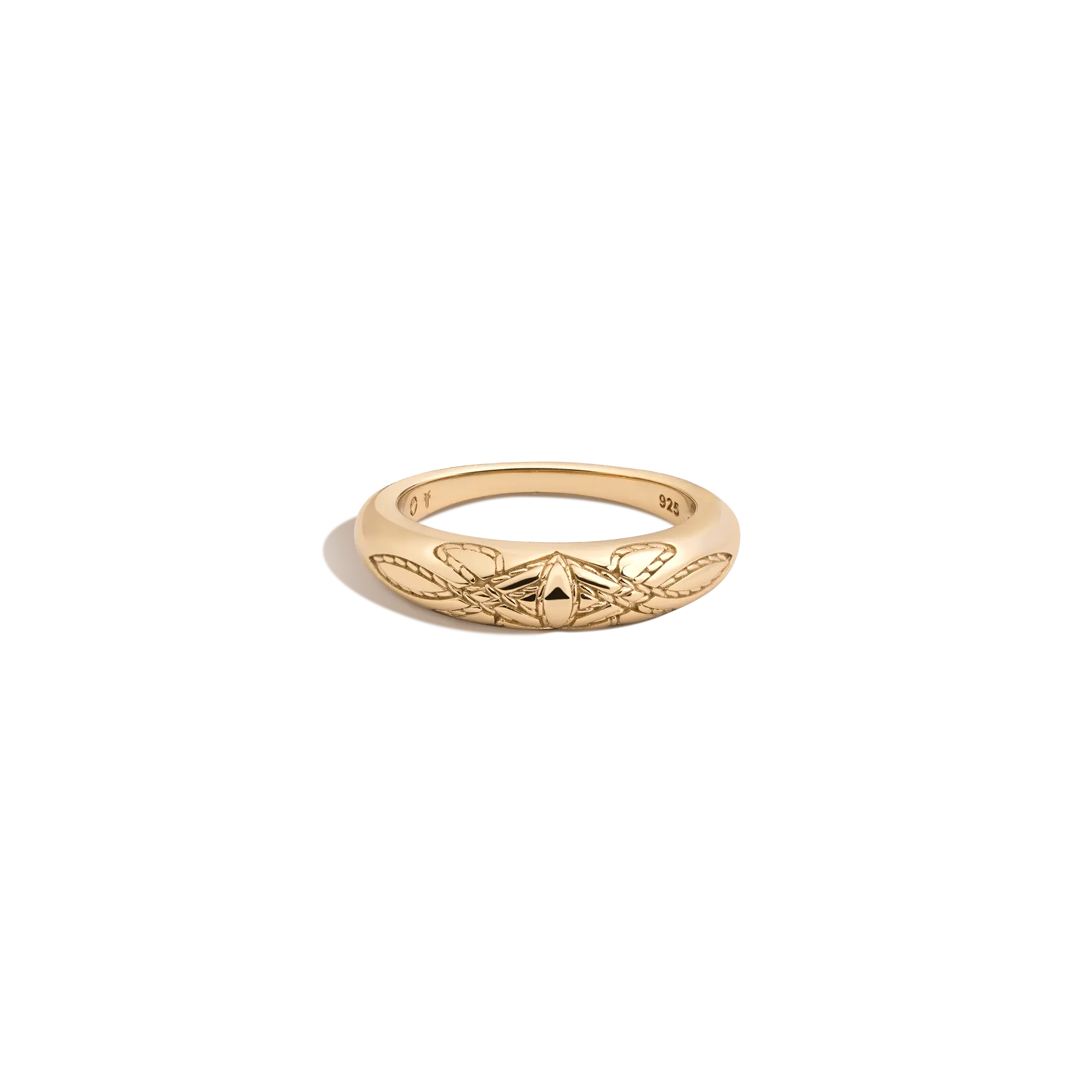 Aurate x Frye: Western Stitch Mini Dome Ring