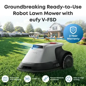eufy Robot Lawn Mower E15, No Wire, No RTK, No Signal Issue, Hands-Free Auto Mapping, Precise Obstacle Avoiding, Reliable Lawn Maintenance, Worry-Free Experience