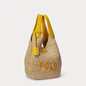 Polo Ralph Lauren - Polo Play Raffia-Leather Logo Tote