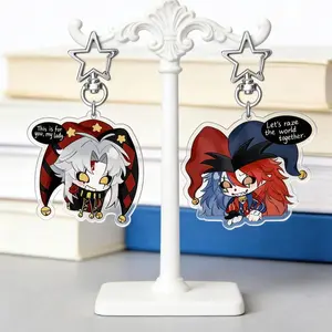 Freak Circus Star Charm Keychain, Anime Cartoon Pendant, Student Backpack Decoration, Creative Gift for Fans