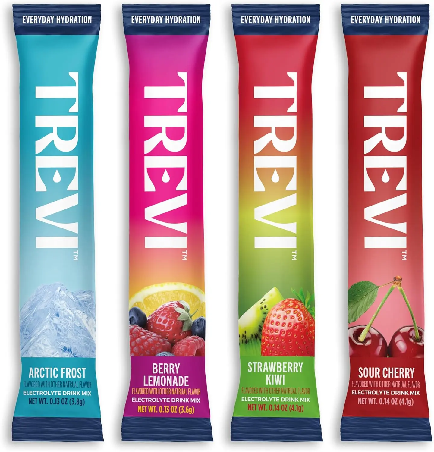 TREVI Electrolytes Powder Packets, Sugar Free Hydration, Favorites 20 Pack | Essential Daily Drink Mix, 0 Sugar, Magnesium, Potassium, Vitamin C, Calcium, B6 & B12 Vitamins