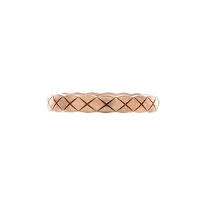 Pre-owned Chanel Coco Crush Ring 18K Beige Gold Mini by Rebag