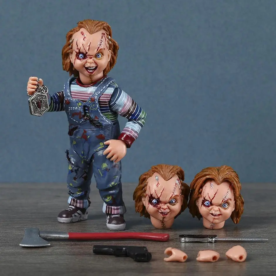 NECA Bride of Chucky Ultimate Action Figure, 10 cm/3.93 inch Tall Movie Model Toy, Collectible Chucky Figure for Toys & Hobbies DIY Enthusiasts