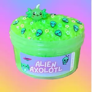 Alien axolotl snow fizz slime