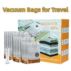 Multi-Spec Vacuum Storage Bags Set with Electric Pump, Closet Luggage Compression Bag, Save Space, Reduce Storage Pressure, Vacuum Sealing Bags