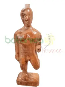 Agboran Osain 13"Alto X 4.5"Ancho tallado en Cedro
