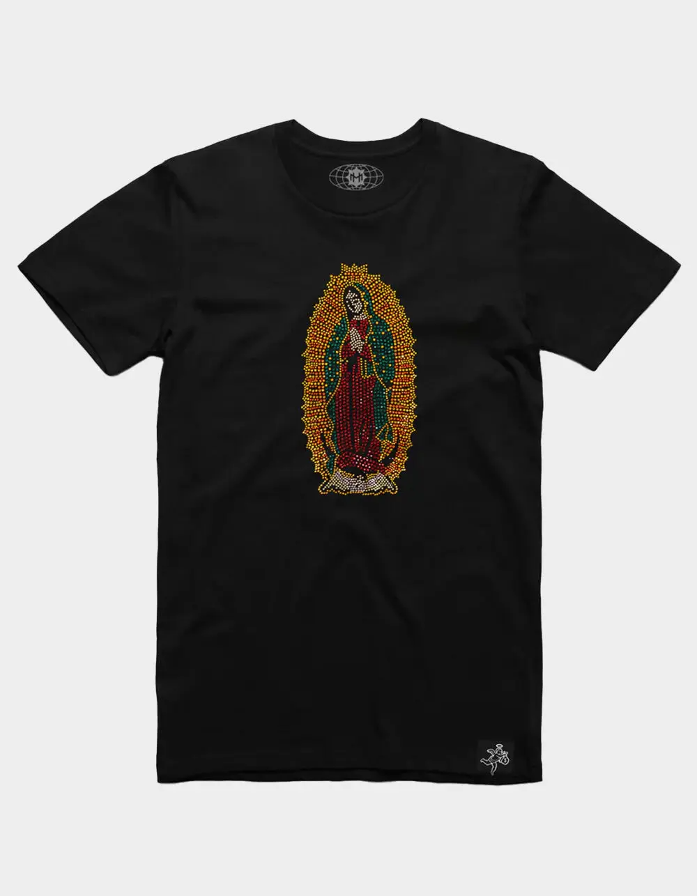 HASTA MUERTE Rhinestone Mary Mens Tee
