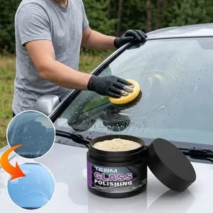 Car Glass Polish Powder, Oil Film Remover, Front Windshield Coating, Window Glass Wiper Scratch Removal, Automotive Cleaning Supplies
