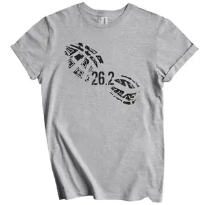 26.2 Miles Running Shoe Footprint Marathon Runner T-Shirt