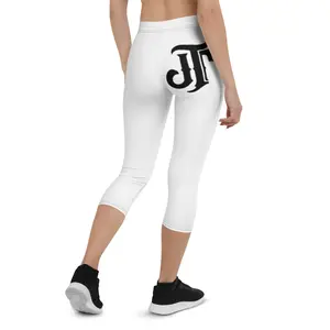 White JT Capri Leggings