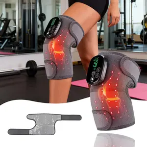 Rechargeable LED Elbow Pad Shoulder Strap Knee Heating Massager, 3 Vibration Modes, 3 Heat Levels, 5000mah Battery, New Condition