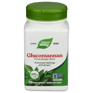 NATURES WAY GLUCOMANNAN 100VEGCP - 100CP