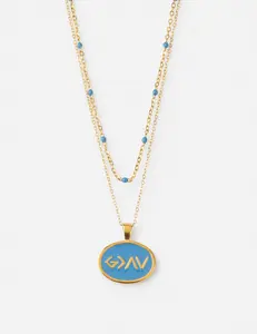 Blue Highs and Lows Necklace Set Blue Highs and Lows Necklace Set