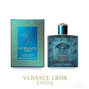 Versace Eros Eau De Parfum for Men 3.4 oz 100ml Fresh Fougere Fragrance Long Lasting All Seasons Confidence Charisma