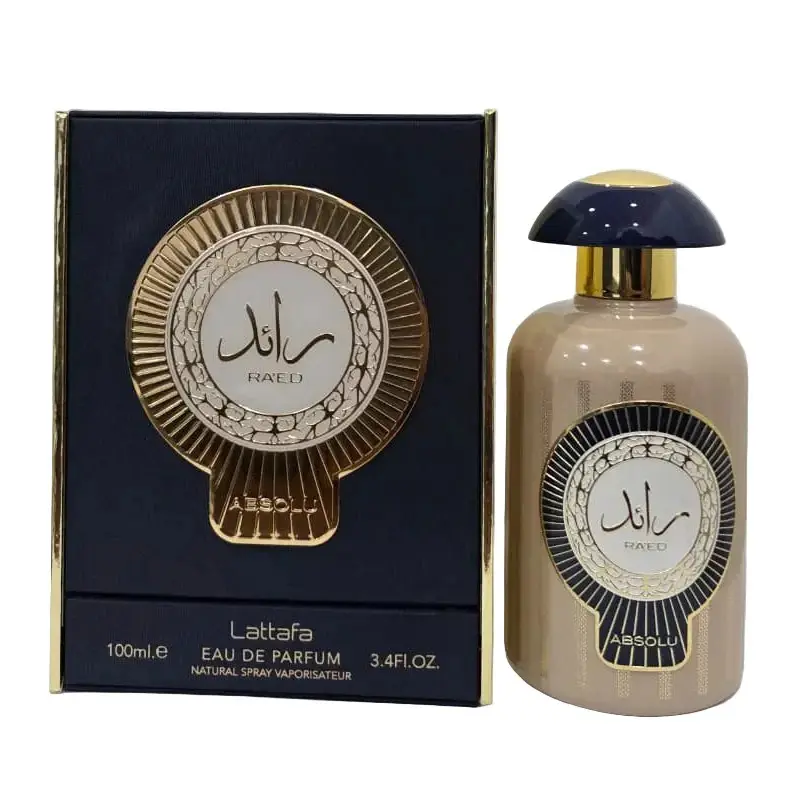 Lattafa Ra'ed Absolu Eau de Parfum Spray - Men's 3.4 oz (100ml) Ultra-Luxe, Refined, Rich Amber Vanilla Scent Woody Spicy Perfume-Inspired Packaged Fragrance, Men's Fragrance