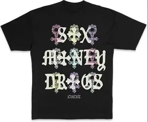 Lucki Repeating Logo Merch T-Shirt Women Men Summer Cosplay Tshirt Short Sleeve Tee Menswear Top, Crewneck, Tropical , Streetwear, Underwear, Bestie, Casual