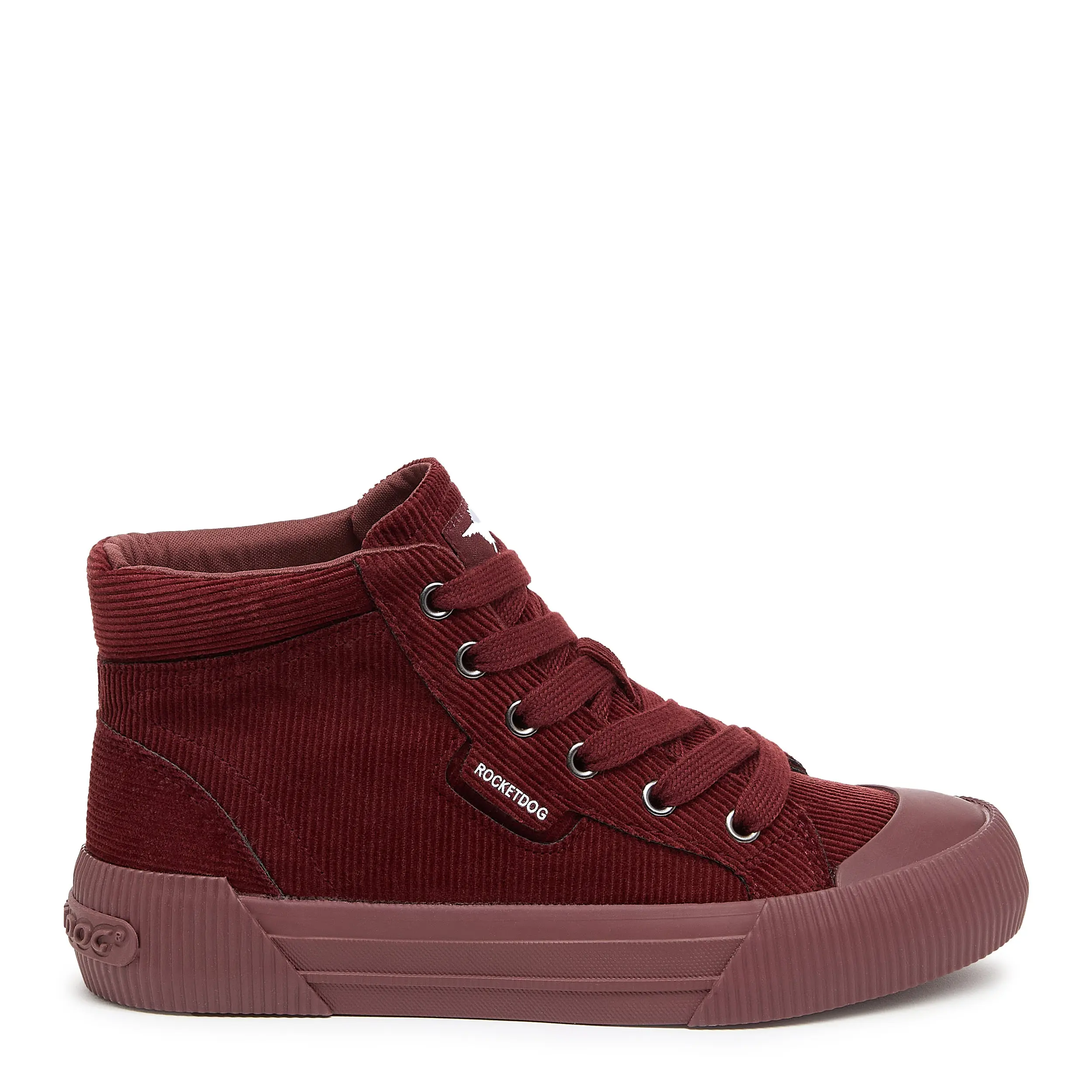 Cheery Rust Corduroy High Top Sneaker