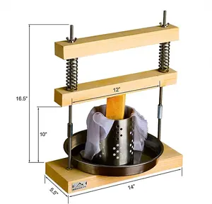 Booneve Wooden unique cheese and tofu making presstensils
