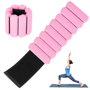 Set of 2 Weighted Wristbands—Unisex fitness gear designed to be worn discreetly under clothing; adjustable wrist and ankle weights suitable for both hands and feet, ideal for toning arms; perfect for walking, running, yoga, swimming, and gym workouts