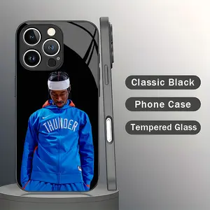 IPhone 16 Promax SGA pattern Phone Case Tempered Glass Anti Drop, Anti Sweat Suitable for iPhone 15 14 13 12 11 XS Phone Protection Case Shai Basketball