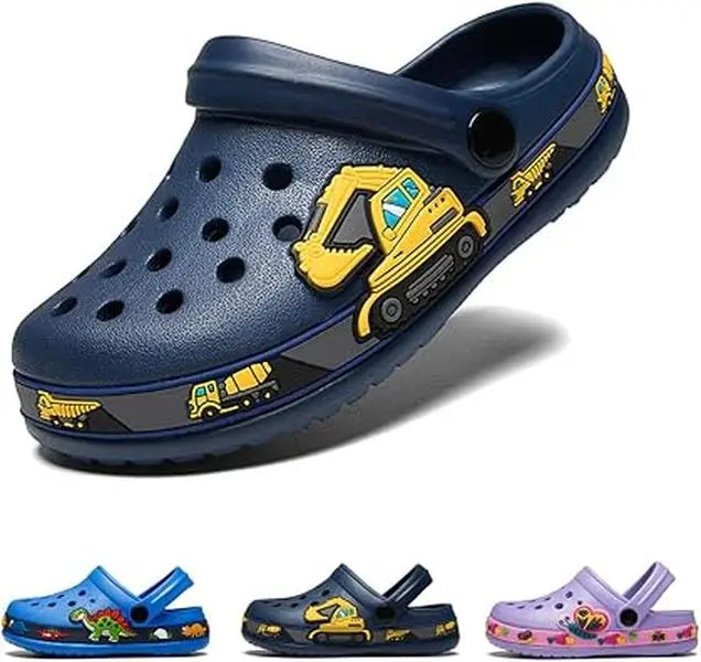 Toddler Clogs Kids Clogs for Girls Boys Slip on Garden Clogs Slide Sandals Waterproof Beach Pool Shoes SlipperGift.