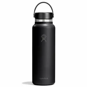 Hydro Flask 40 oz Wide Mouth Stainless Steel Insulated Water Bottle Leakproof BPA-Free Drinkware for Epic Days
