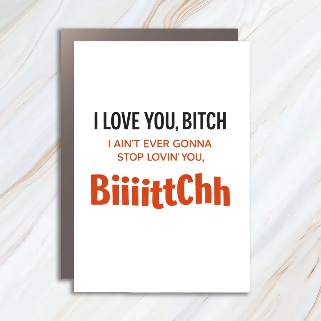 Funny I Love You Card, Sarcastic Greeting Card For Partner, Best Friend Cute Anniversary or Birthday Day Card For Boyfriend Or Girlfriend VC86
