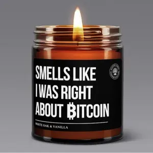 Bitcoin Candle, Smells Like I Was Right About Bitcoin, Many Scents To Choose, Soy Candle, Funny Bitcoin Gift, Crypto Trader Candle Gift