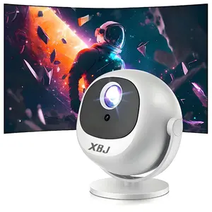 XBJ360 Projector | 360° Rotation, Wi‑Fi & Bluetooth Connectivity, Android 11 System, 4K Outdoor Movies, Remote Control bedroom
