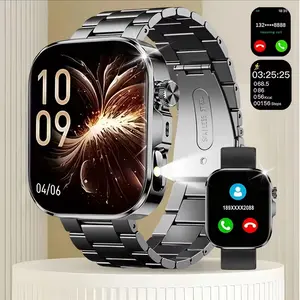 Smartwatch with Led Light - Wireless Call, Message Notification & Reminder, Pedometer, Multiple Sports Modes for Daily Fitness, Weather Forecast, Wireless Connection, Unisex, Great Gift Option