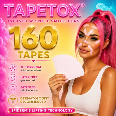 SKIN SUPERVISION Japanese Anti-Aging Wrinkle Face Tape, 160-Pack Skin-Safe Collagen-Boosting Patches, Overnight Lifting for Forehead, 11’s Lines, Crow’s Feet, Smile Lines, Breathable, Non-Toxic, Over 30 Skincare Must-Have, Skin Repair
