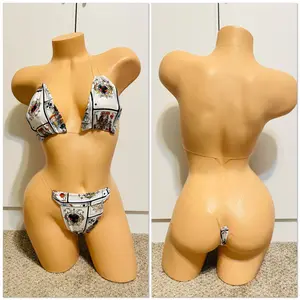 White Clear String Bikini Outfit