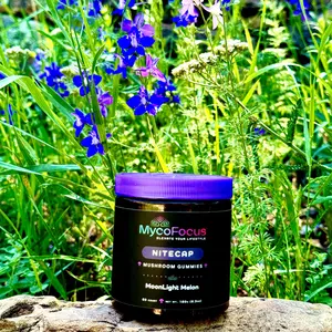 MycoFocus Nitecap Sleep Aid - Perfect for a Comfortable Night's Sleep - Delicious bedtime snack Supplement Gummies