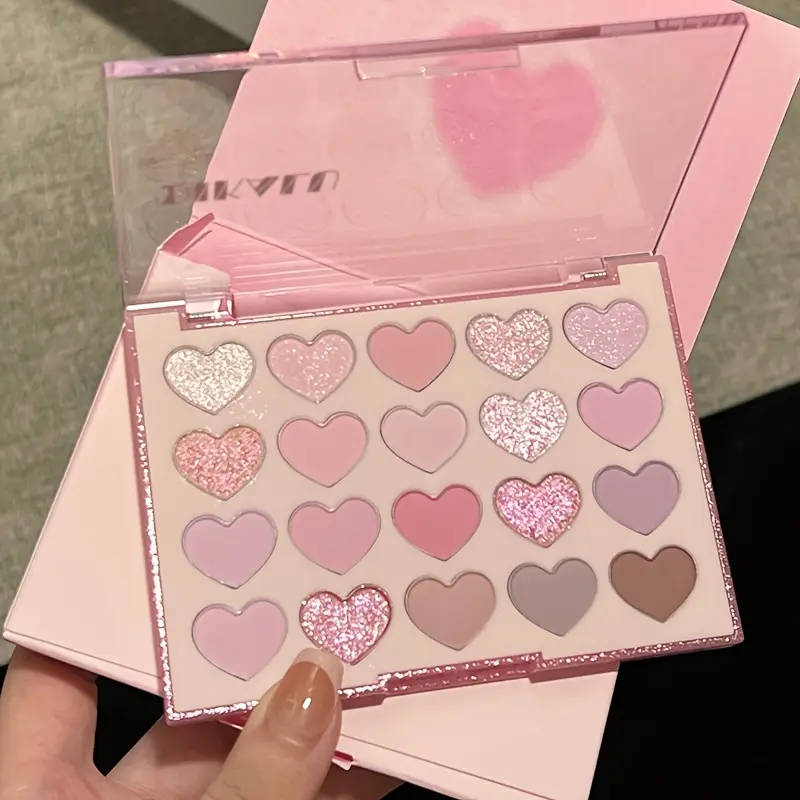 Sweetheart 20-color Eyeshadow palette, matte brown, pearlescent, sparkling, Glitter Shimmer Eyeshadow, Cosmetic eyeshadow, Beauty Eyeshadows, style, Multi-functional tones, a must-have for makeup and beauty enthusiasts