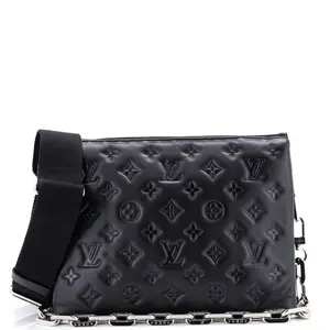 Pre-owned Louis Vuitton material Messenger Bags Coussin Bag Monogram Embossed Lambskin PM by Rebag