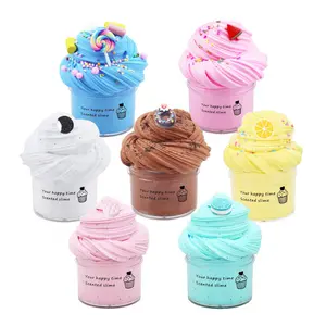 Soft Squishy Multi-Textured Craft Kit - Foaming, AZM Cotton, Colored, Crystal Formulations, Slime Components, Mystery Dumpling Squeeze Toy, Desktop Decoration for Kids' School Exchange
