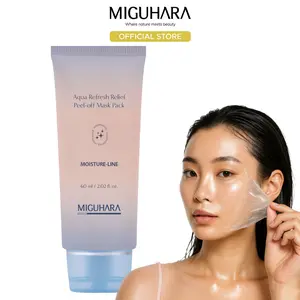 MIGUHARA Aqua Refresh Peel-Off Mask Pack with Lacto-PDRN & Botanical Extracts for Fresh Clean Skin 60ml Korean Skincare Deep Cleanse Lightweight Formula