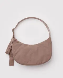Baggu. Medium Nylon Crescent Bag in Toasted Almond