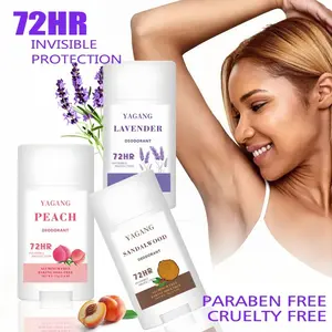 72H Antiperspirant Deodorant Stick 75g Pine Sandalwood Underarm Sweat Odor Peach Antiperspirant Deodorant Stick