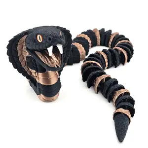 Prospect 3D - 3D Printed Realistic Snakes – 24"–30" Poseable Reptile Models (King Cobra, Copperhead, Horned Viper, Gaboon Viper &amp; More)