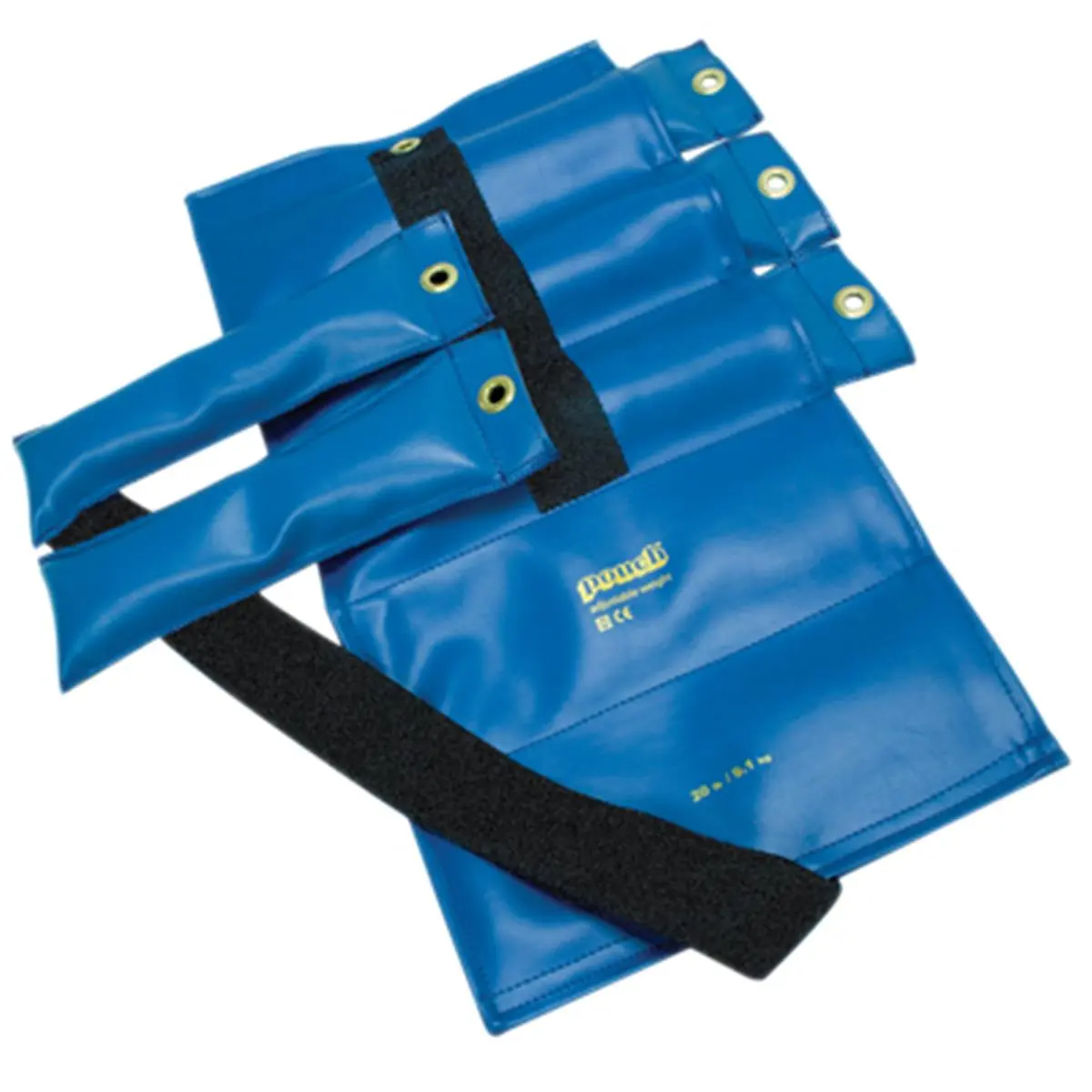 Fabrication Enterprises Pouch-Style Adjustable Wrist Weights, 20 lbs Blue, Color-Coded Unisex Gear for Ankles, Training, Workout, and Winter Sports, Variable Weight, Color Coded To Identify Capacity