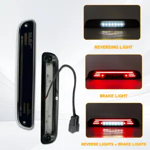 LED Third Brake Light for Ford F250 F350 F450 F550 Super Duty 1999-2016 & Ranger Explorer Sport Trac Mazda B-Series – High Mount Stop & Cargo Light, Red & White LED, Plug & Play Waterproof OEM Fit