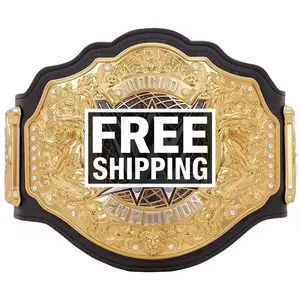 All Championship Replica Title Belt Adult 2mm, 4mm, 6mm - Leather Straps - Fan Gift Styling Cross Belt Sturdy Ratchet Belt World Wrestling