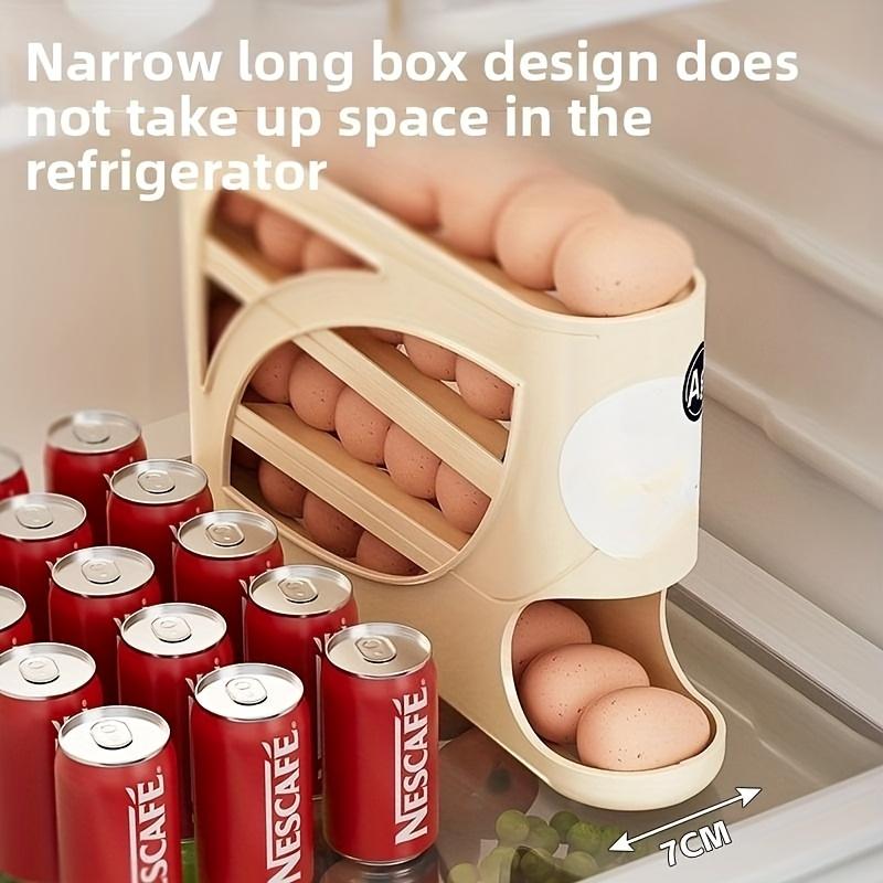 AnchorHearth 1pc Refrigerator Rolling Filling Egg Rack. Automatic Sliding. Save Labor And Space. Multi-layer Oblique Automatic Egg Roller, Large Capacity Stackable Egg Storage Organization, Kitchen Refrigerator Egg Storage Box. Good